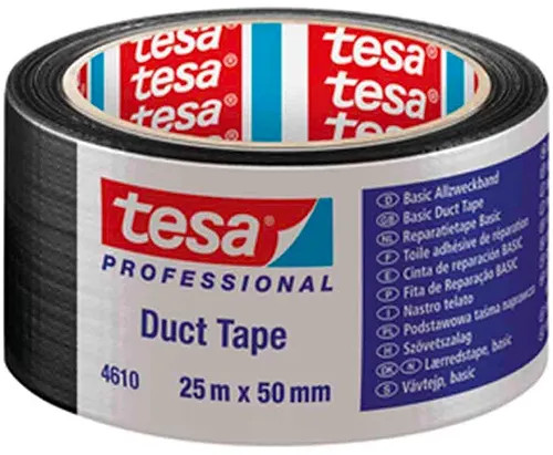 NASTRO AMERICANO IMPERMEABILE TESA BASIC DUCT TAPE NERO - TESA - Vista Principale