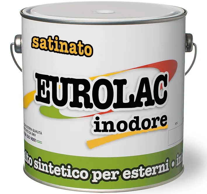SMALTO EUROLAC SATINATO 375ML BIANCO - italchimica - Vista Principale