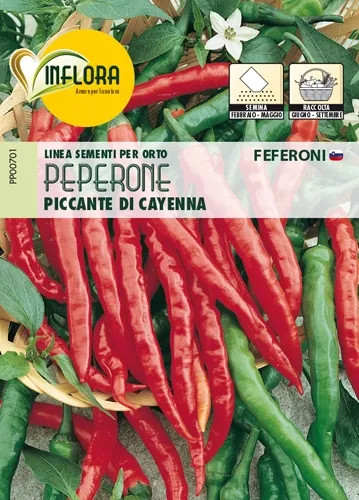 SEMI ORTO PEPERONE PICCANTE CAYENNA - Senza Marca - Vista Principale