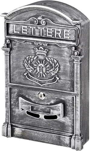 CASSETTA POSTALE MAURER "ROYAL" GRIGIO ANTICHIZZATO ALLUMINIO - MAURER - Vista Principale