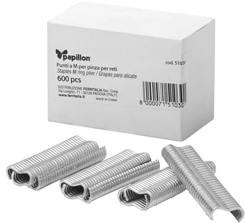PUNTI IN CF 600PZ PER PINZA PER RETI - PAPILLON - Vista Principale