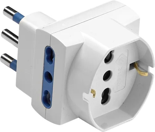 ADATTATORE TRIPLO SALVASP. SCHUKO 16A BIANCO MAURER - MAURER - Vista Principale