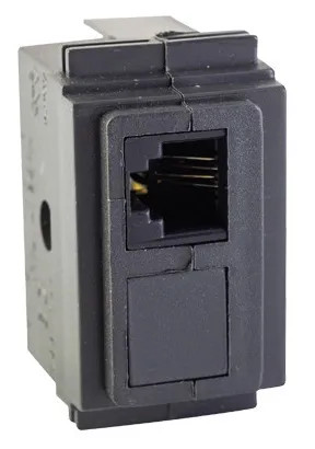 PRESA TELEFONICA LIVING RJ11-4C GRIGIO MAURER - Senza Marca - Vista Principale