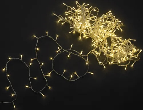 NATALE - LUCI 300 LED L.CALDA INT/EST MAURER CAVO TRASP. - CF. SCATOLA - Senza Marca - Vista Principale