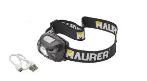 TORCIA DA TESTA LED RICARICABILE - MAURER - Vista Principale