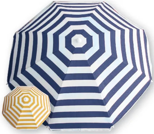 OMBRELLONE SPIAGGIA ALLUMINIO POLY A RIGHE - PAPILLON - Vista Principale