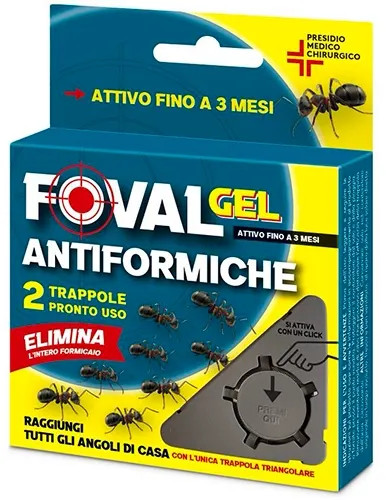 TRAPPOLA TRIANGOLARE FOVAL GEL FORMICHE KOLLANT - KOLLANT - Vista Principale