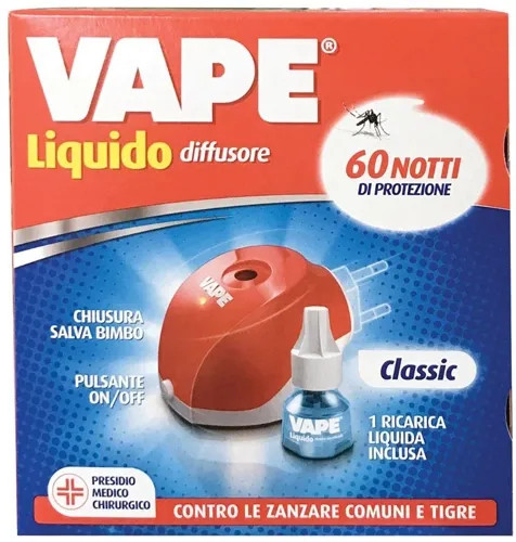 INSETTICIDA ELETTRICO ZANZARE A RICARICA LIQUIDO VAPE - VAPE - Vista Principale