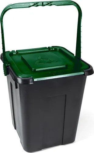 PATTUMIERA PER DIFFERENZIATA CUBE 20LT VERDE - DUPLAST - Vista Principale