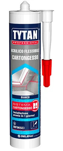 SILICONE ACRILICO FLESSIBILE BIANCO PER CARTONGESSO - Senza Marca - Vista Principale