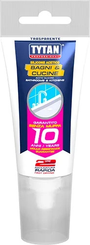 SILICONE ACETICO ANTIMUFFA TRASPARENTE BAGNI & CUCINE - Senza Marca - Vista Principale