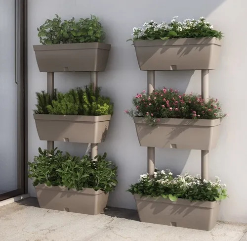 FIORIERA DA GIARDINO KIT 3PZ TORTORA - Senza Marca - Vista Principale