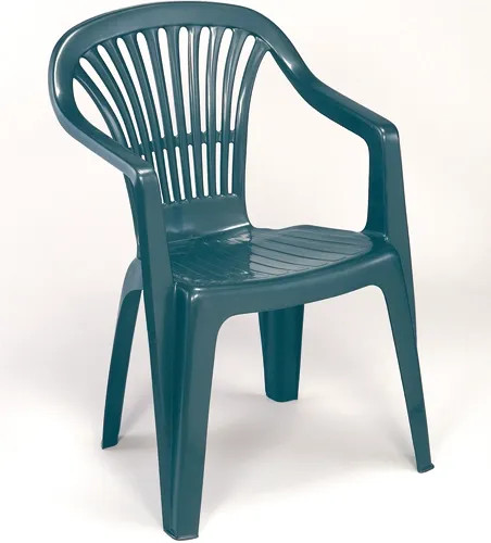 SEDIA RESINA VERDE ARGO-SCILLA CON BRACCIOLI - Senza Marca - Vista Principale