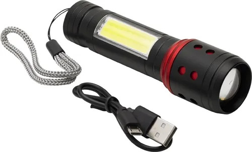TORCIA LED IN ALLUMINIO MAURER BATTERIA RICARICABILE USB-CF - MAURER - Vista Principale