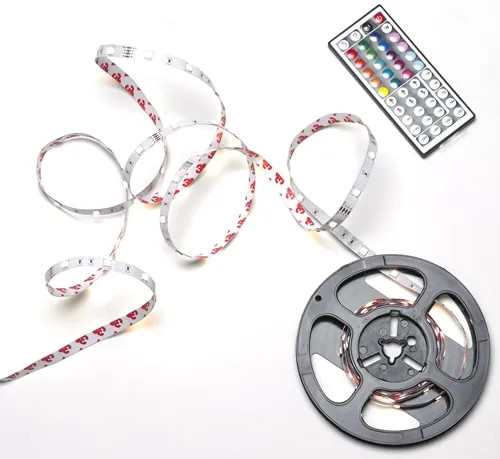 STRISCIA ADESIVA 150LED 5MT MULTICOLOR RGB INT/EST C/TELECOMANDO - MAURER - Vista Principale