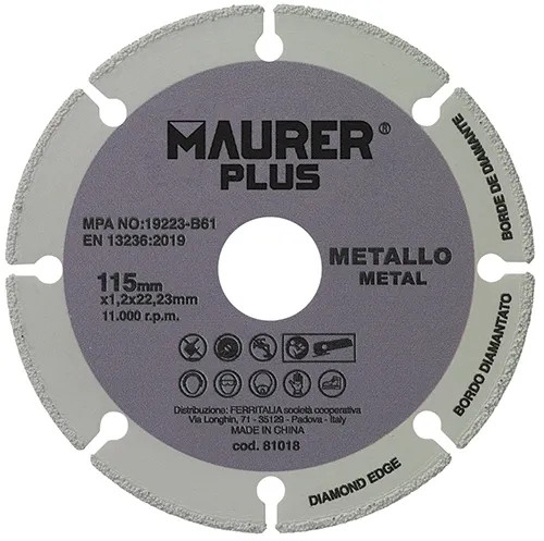 DISCO TAGLIO UNIVERSALE P/METALLO - MAURER-PLUS - Vista Principale