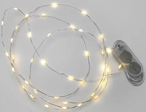 NATALE - LUCI DECORATIVE 40 MICROLED BATTERIE INCL. - MAURER - Vista Principale