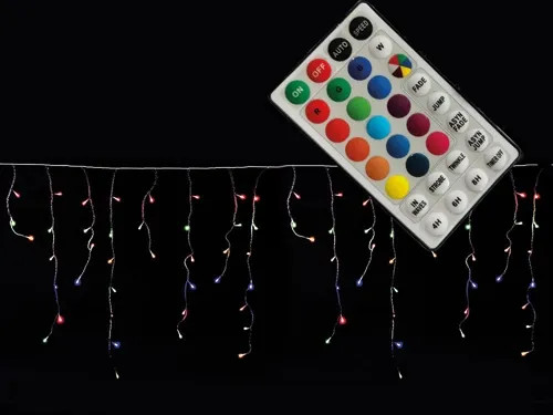 NATALE - TENDA LUMINOSA 160 LED MULTICOL RGB C/TELECO USB MAURER-BLISTER - MAURER - Vista Principale