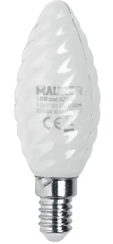 LAMPADA LED FILAMENTO MAURER TORTIGLIONE MILKY E14 - MAURER - Vista Principale