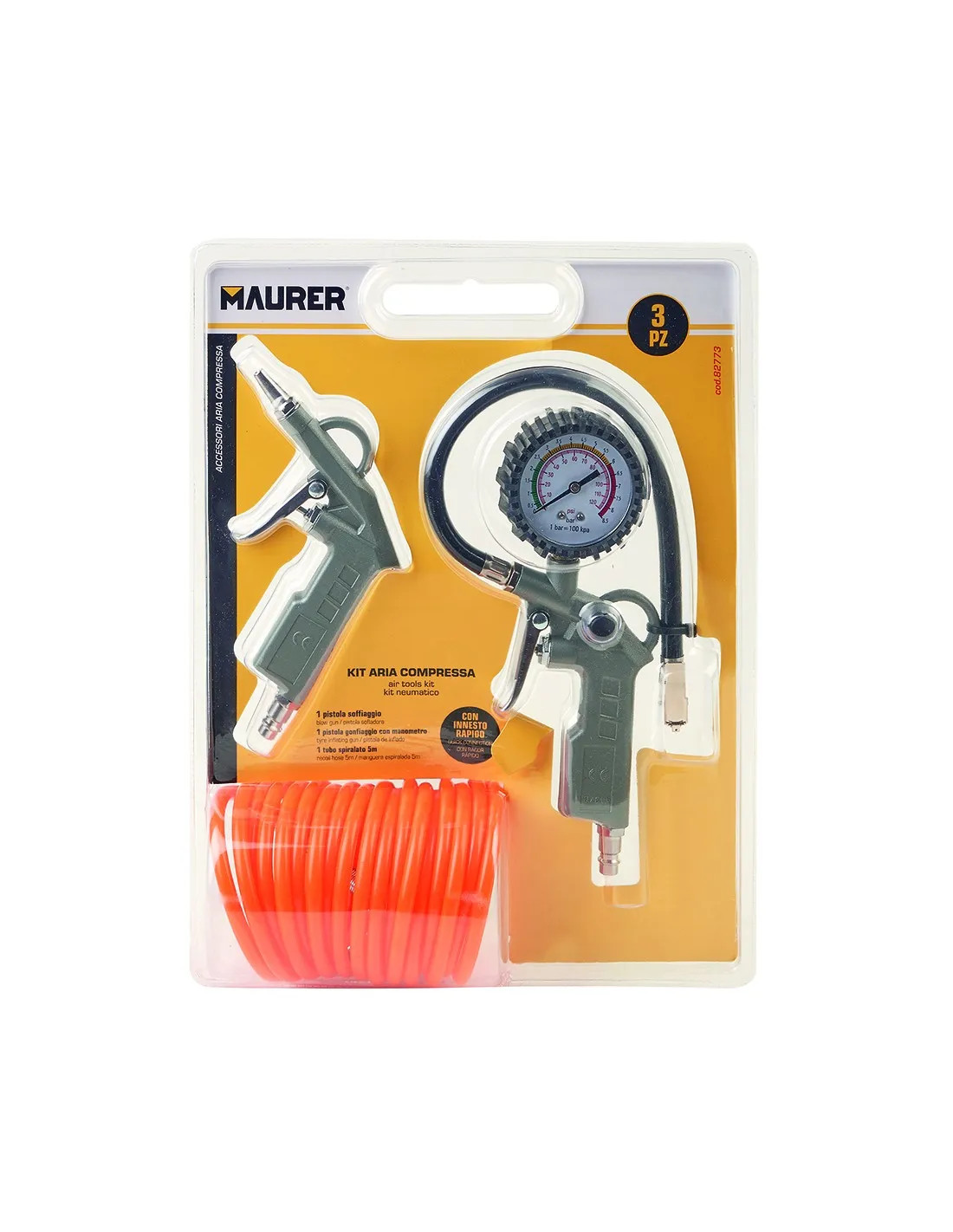 ACCESSORI COMPRESSORE KIT 3PZ MAURER - MAURER - Vista Principale