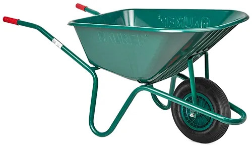 CARRIOLA C/VASCA PLASTICA 100LT VERDE MAURER - MAURER - Vista Principale
