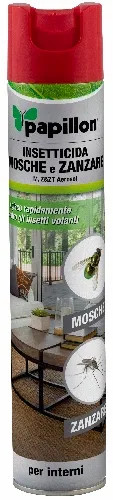 INSETTICIDA SPRAY MOSCHE-ZANZARE - PAPILLON - Vista Principale
