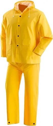 IMPERMEABILE LAVORO PVC PESANTE COMPLETO GIALLO L - MAURER - Vista Principale