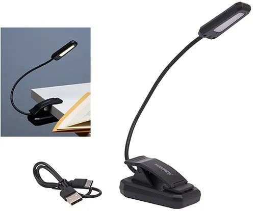 LAMPADA LED DA TAVOLO RICARICABILE USB C/CLIP - MAURER - Vista Principale