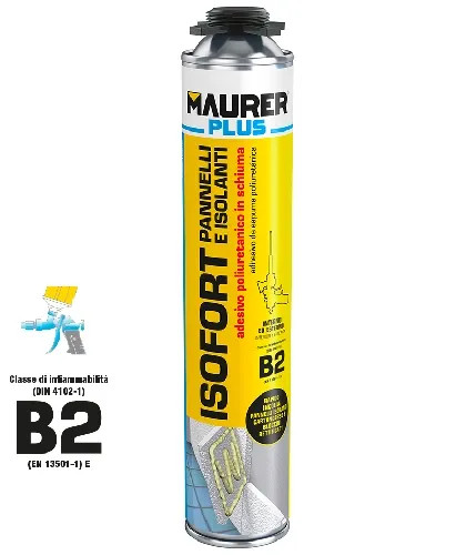 SCHIUMA POLIURETANICA X PISTOLA MAURER PLUS 750ML - MAURER-PLUS - Vista Principale