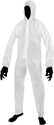 TUTA POLIPROPILENE TNT 40GR/MQ C/CERNIERA BIANCO TG L - MAURER - Vista Principale