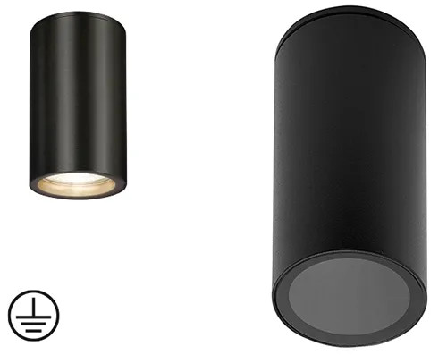 APPLIQUE DA SOFFITTO FINE NERA TONDA GU10 - PAPILLON - Vista Principale