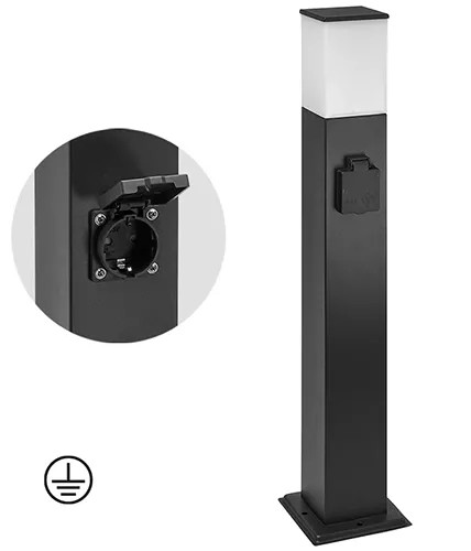 LAMPIONE DA GIARDINO CON PRESA SCHUKO - PAPILLON - Vista Principale