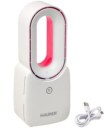 VENTILATORE DA TAVOLO A BATTERIA RICA. MAURER 3VEL - MAURER - Vista Principale