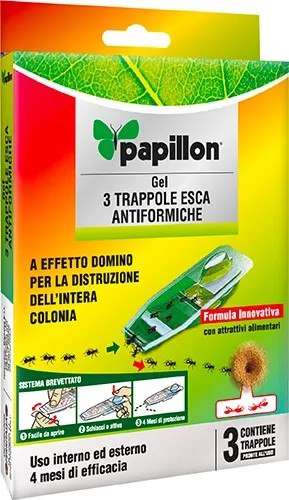 TRAPPOLE ESCA INSETTICIDA FORMICHE - PAPILLON - Vista Principale
