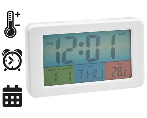 OROLOGIO SVEGLIA DIGITALE C/TERMOMETRO E CALENDARIO MAURER - MAURER - Vista Principale