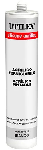SILICONE ACRILICO UTILEX 310GR BIANCO - UTILEX