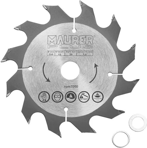 LAMA WIDIA LEGNO Ø150MM MAURER PLUS Z12F20/16 - MAURER-PLUS - Vista Principale