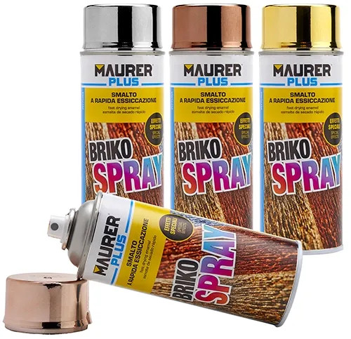 BRIKO SPRAY MAURER PLUS 400ML ARGENTO RAL952 - MAURER-PLUS - Vista Principale