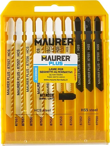 LAME X SEGHETTO ALT. ASSORTITE CF10PZ MAURER PLUS-PLACCHETTA - MAURER-PLUS - Vista Principale