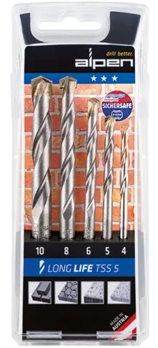 PUNTE SERIE MURO LONG LIFE TSS 5 5PZ ALPEN ASTUCCIO PVC - ALPEN - Vista Principale