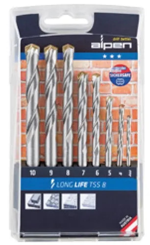 PUNTE SERIE MURO LONG LIFE TSS 8 8PZ ALPEN ASTUCCIO PVC - ALPEN - Vista Principale