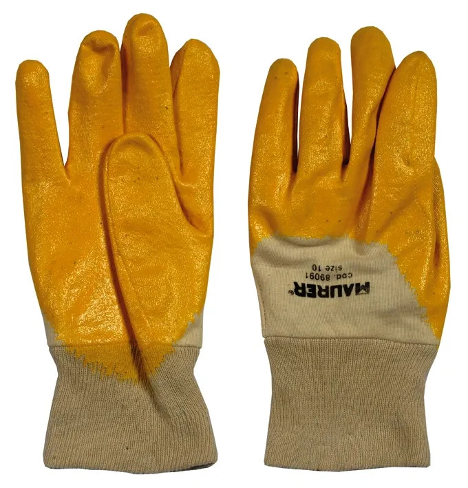 GUANTI LAVORO NITRILE GIALLO MAURER LEGGERI - MAURER - Vista Principale