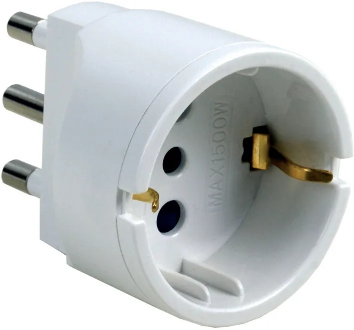 ADATTATORE SEMPL. SCHUKO BIANCO MAURER - CF. BUSTA - MAURER - Vista Principale