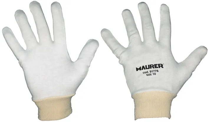 SOTTOGUANTO COTONE BIANCO MAURER - MAURER - Vista Principale