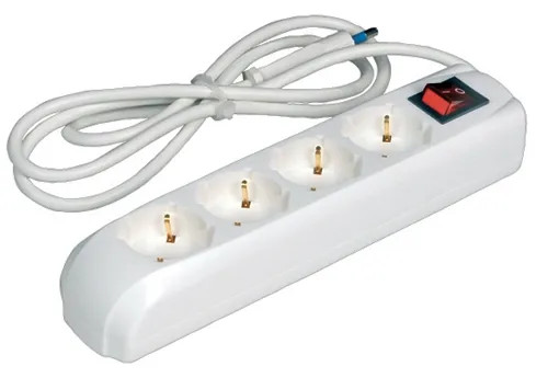 MULTIPRESA C/INTER. 4P. SCHUKO BIPASSO MAURER - MAURER - Vista Principale