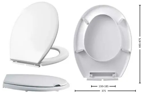SEDILE WC BAGNO RESINA BIANCO - MAURER - Vista Principale