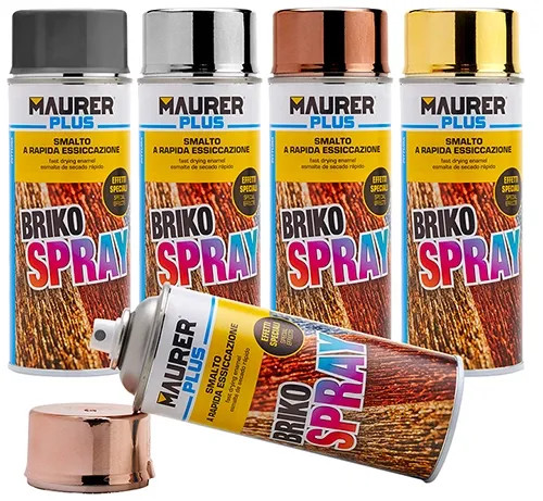 BRIKO SPRAY MAURER PLUS 400ML FERROMICACEO GRIGIO FORGIA - MAURER-PLUS - Vista Principale