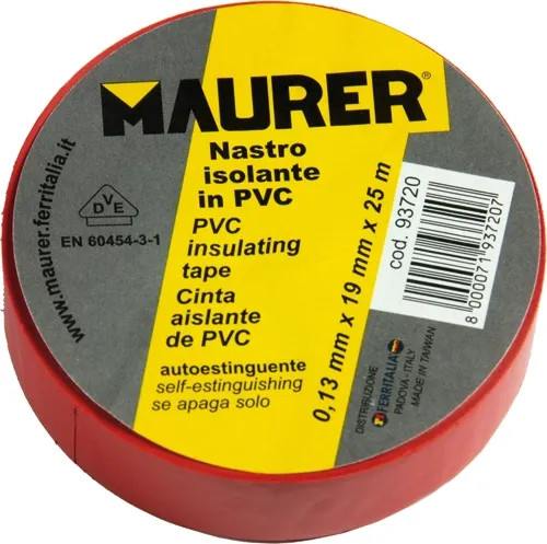 NASTRO ISOLANTE PVC ROSSO MAURER - MAURER - Vista Principale
