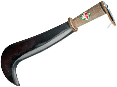 RONCOLA FORGIATA CON MANICO CUOIO - PAPILLON - Vista Principale