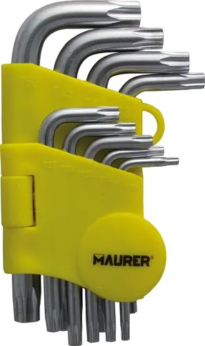 CHIAVI TORX MASCHIO IN SERIE MAURER 9PZ CV - CF. BLISTER - MAURER - Vista Principale